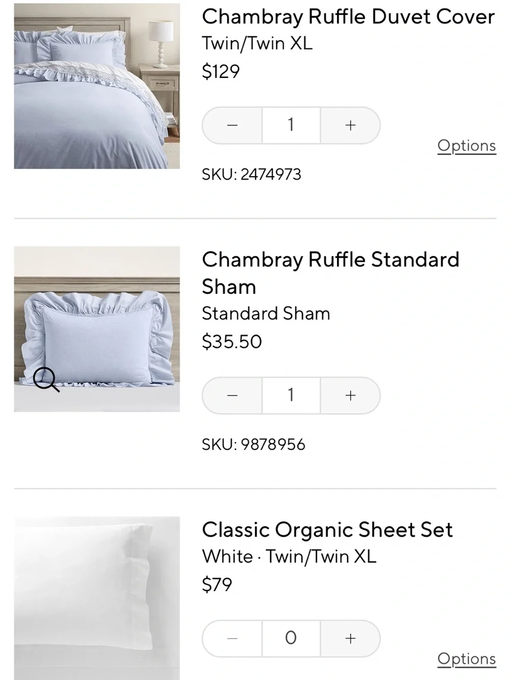 Pottery Barn Teen our duvet